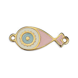 Fish 27mm with 2 rings - Size 27x11mm