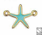 Starfish 17mm with 2 rings - Size 22x16mm