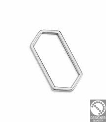Hexagon long wireframe - Size 11x22mm
