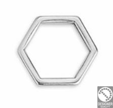 Hexagon mini wireframe - Size 10x11mm