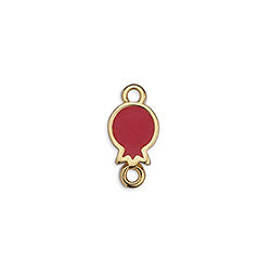 Pomegranate mini with 2 rings - Size 13.6x6.4mm