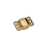Magnetic clasp set with 3 rings - Size 13.7x8.6mm - Hole 1.5mm