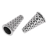 Cone with Diamonds Pattern 20mm - Size 20x10.7mm - Hole 1.5mm