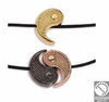 Yin yang bead 1.5mm - Size 11x12.4mm - Hole 1.5mm
