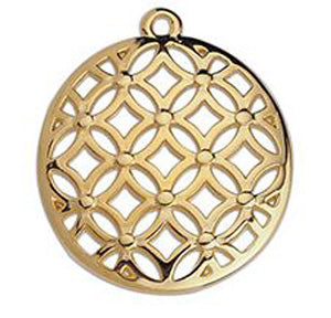 Round curved filigree 35mm - Size 30x35mm