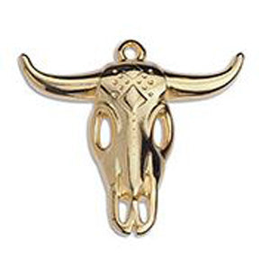 Bull skull 27mm pendant - Size 27x23mm