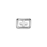 Clasp with cross - Size 7.6x11mm - Hole 5xmm