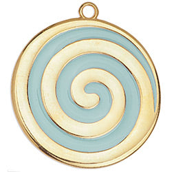 Disc with spiral pendant 48,6x57,4mm