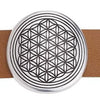 Motif flower of life curved for 20mmx2.5mm - Size 33.2x33.6mm - Hole 20x2.5mm