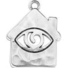 House hammered with eye 35mm pendant - Size 28x35mm