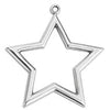 Motif star 89mm pendant - Size 79.8x86.7mm