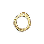 Bar hammered part 02 of toggle clasp - Size 26.7x5.7mm - Hole 1.5mm