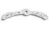 Bar hammered part 02 of toggle clasp - Size 26.7x5.7mm - Hole 1.5mm