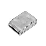 Magnetic clasp hammered for 10x2mm - Size 19.3x13.5mm - Hole 10x2mm