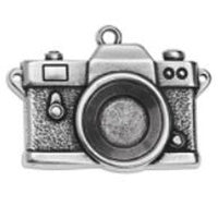 Motif camera for stone 10mm pendant - Size 39.5x28.5mm