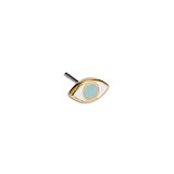 Earring eye with titanium pin - Size 8.6x5.1mm