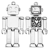 Robot Emilio pendant - Size 22.1x44.4mm