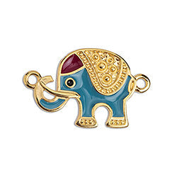 Elephant 19mm with 2 eyes - Size 24.8x15.6mm
