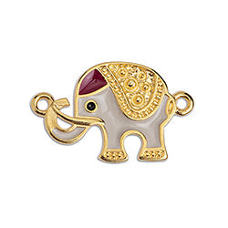 Elephant 19mm with 2 eyes - Size 24.8x15.6mm