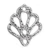 Filigree 30mm with skin texture pendant - Size 30.4x24.6mm