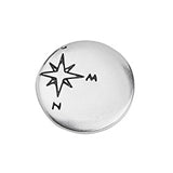 Round motif compass for 3x2mm - Size 19.7x19.2mm - Hole 3x2mm
