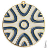 Round motif vintage 44mm pendant - Size 40x43.7mm