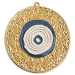 Round motif with ancient style 49mm pendant - Size 45.8x48.7mm