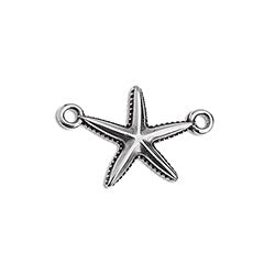 Motif starfish 20mm with 2 eyes - Size 20.3x13.9mm