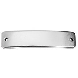 Id curved 40mm with 2 holes - Size 40.4x9.3mm