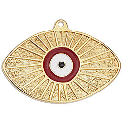 Eye oval 56mm pendant - Size 56.1x40mm