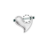 Bead frame 6mm heart 2mm - Size 13x12mm - Hole 2mm