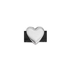 Motif heart for 5x2.5mm - Size 9.4x8.9mm - Hole 5x2.5mm
