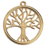 Tree of life wireframe 48mm pendant - Size 43.1x47.7mm