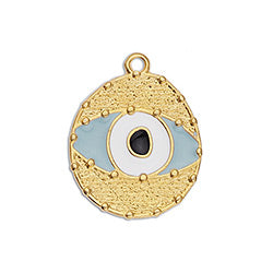 Eye with grains pendant - Size 17.3x21.9mm