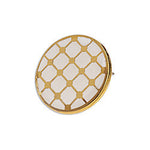Spanish tile round earring 19mm - Size 19x19mm