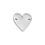 Heart with 2 holes - Size 14.4x14.7mm