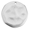 Disc hammered 32mm pendant - Size 31.8x32.2mm