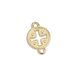 Cross talisman 11mm with cross and 2 rings - Size 16.35x11mm