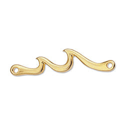 Waves motif with 2 rings - Size 30.3x7.2mm