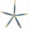 Slim starfish motif 59mm pendant - Size 59x59mm