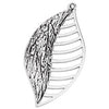 Leaf with striped wire side pendant - Size 25.3x47.5mm