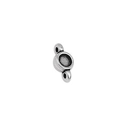 Setting for fb SS16 slider with 2 rings for 1.5mm - Size 5.4x11.3mm - Hole 1.5mm