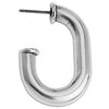 Chain hoop 3/4 earring with titanium pin - Size 22.9x33.7mm
