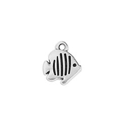 Tropical fish motif 12mm pendant - Size 10.7x12.2mm