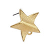 Wavy star earring 1 ring with titanium pin - Size 23x22mm