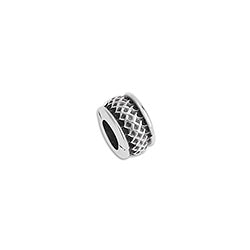 Gridded bead 4.3mm - Size 8.5x8.5mm - Hole 4.3mm
