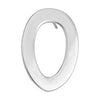 Earring Oval ring with titanium pin - Size 20.6x32.4mm