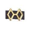Double rhombus motif for 10x2.5mm - Size 19x15mm - Hole 10x2.5mm