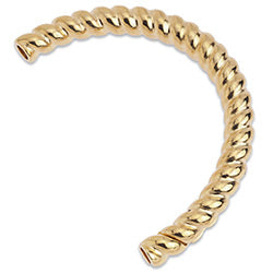 Magnetic twisted rope half Bracelet 4mm - Size 40.7x60.7mm - Hole 4mm