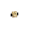 Square bead with 2 textures for 3x2mm - Size 5.7x7.4mm - Hole 3x2mm